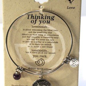 Stainless Steel Thinking of You Bracelet